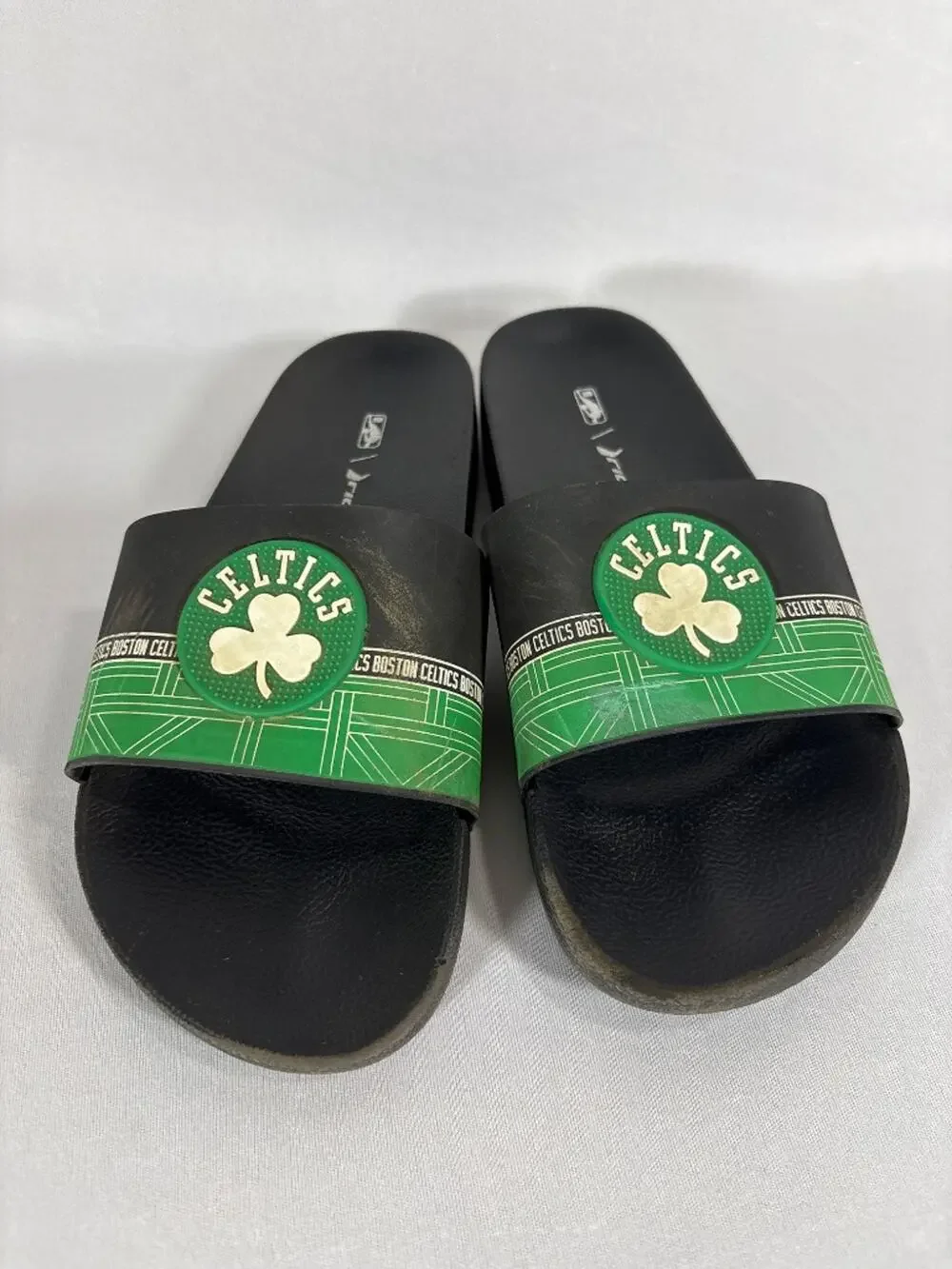 Rider x NBA Boston Celtics Slide Sandals Black Green Men's 9
